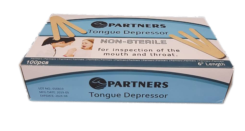Tongue Depressor Non-Sterile Wooden 6 inches (1 Box - 100pcs) thumb