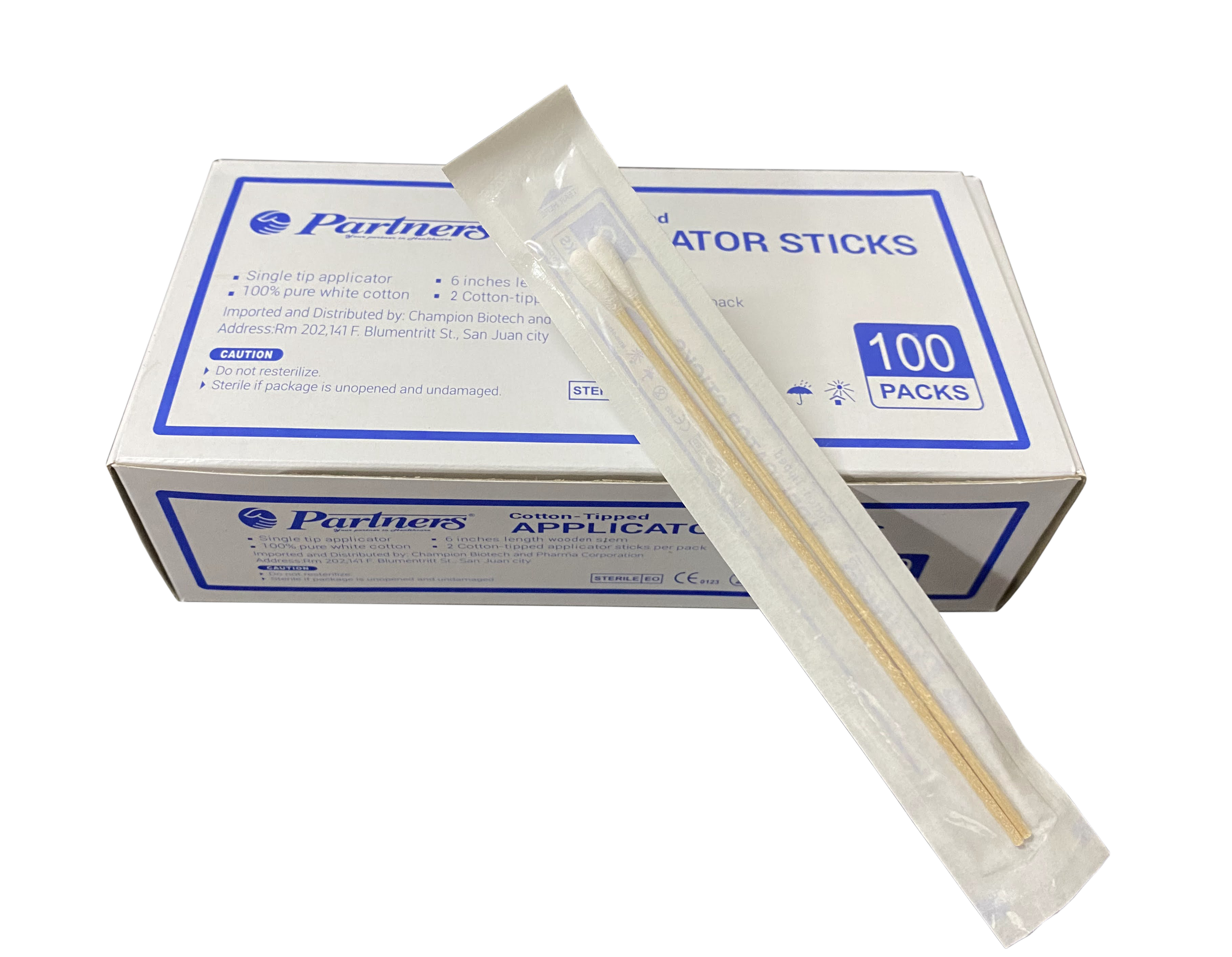 Cotton Tipped Applicator Sticks Small Head 6 Bamboo stem/stick Non- sterile  (15 cm x 2 2mm) (Winguard)