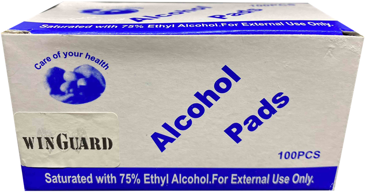 Alcohol swab 100 Pcs Disposable Disinfection First Aid (WINGUARD)