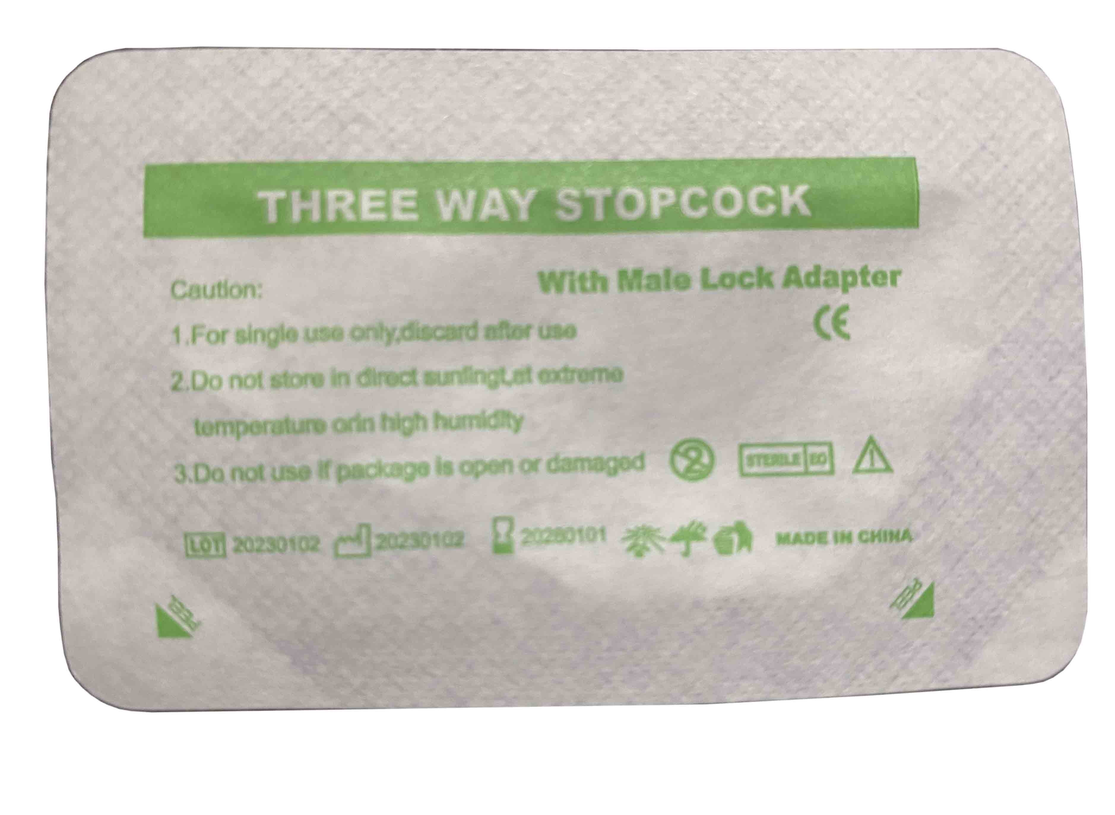 3-way stopcock Sterile male luer lock n lock adapter (Winguard)