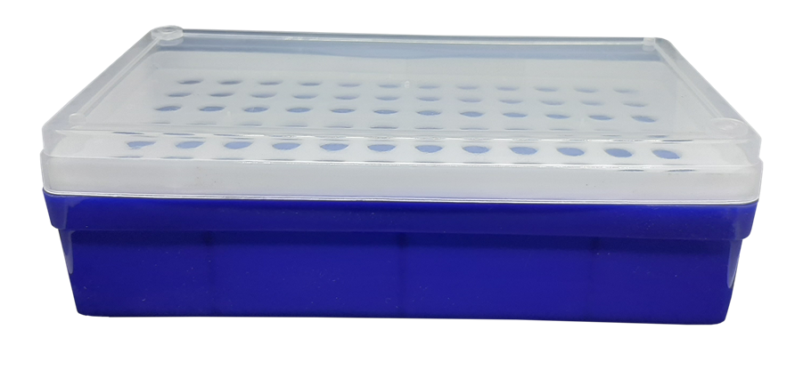 Centrifuge Tube Box 0.5ml x 72well Color Blue Plastic 179mm x 98mm x 5mm (Winguard) thumb