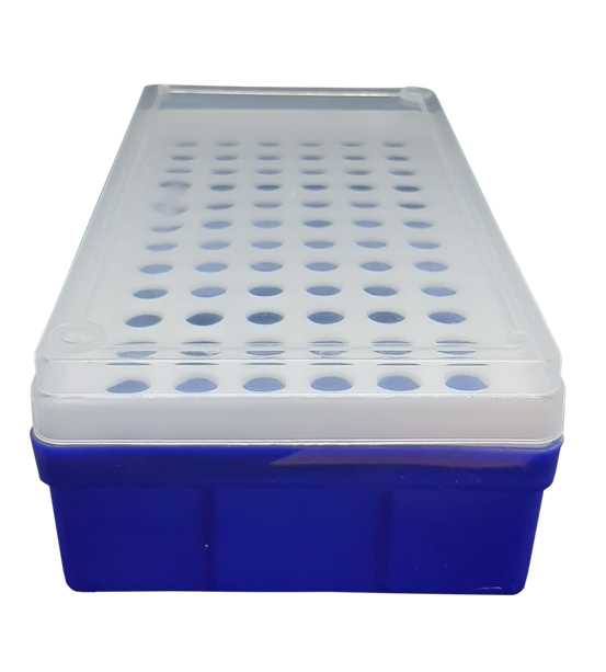 Centrifuge Tube Box 0.5ml x 72well Color Blue Plastic 179mm x 98mm x 5mm (Winguard) thumb
