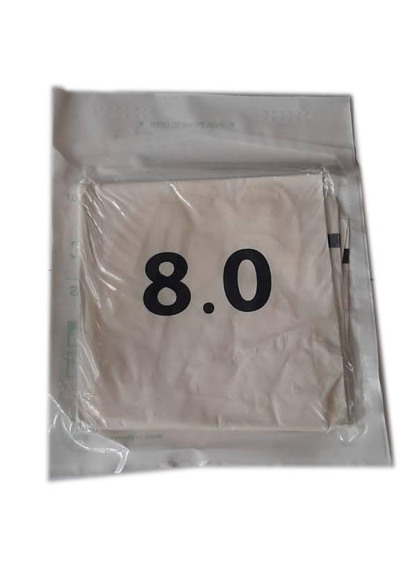 Latex Surgical Gloves Sterile Gloves Latex Powder Free Size 8.0 (5 PAIRS)