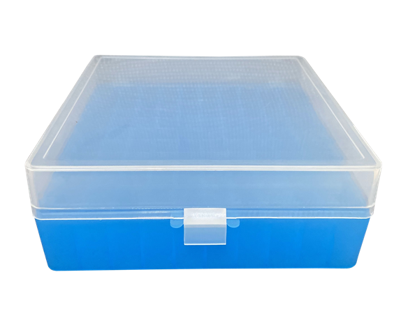 Cryotube Tube Storage Box 1.8 ml x 100 well Color White Pink Plastic (Winguard) thumb