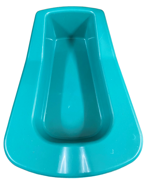 Bed Pan -Green Plastic  Durable Easy-to-Clean thumb