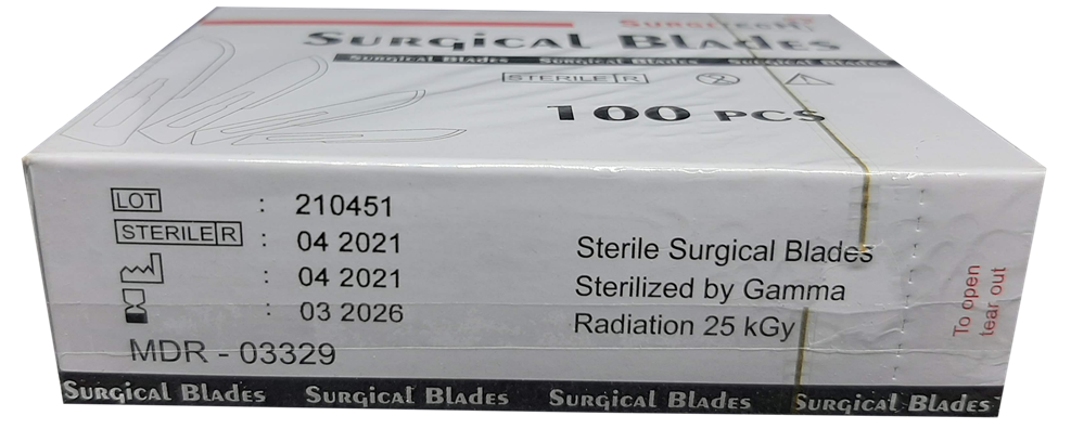 Surgical Blade Stainless Steel Sterile size 22 (SURGITECH) per 10 pieces thumb