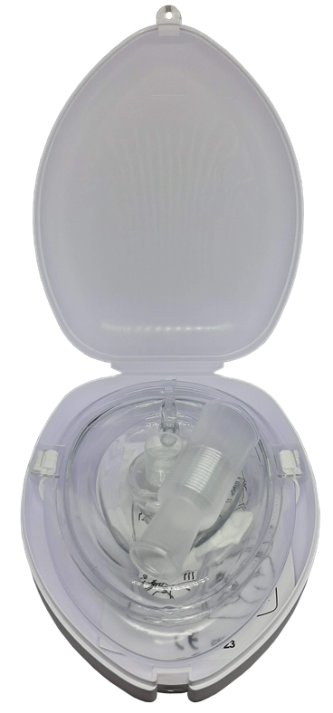 CPR Mask with O2 inlet Pocket Mask in Hard Case Medical Rescue Mask First Aid Adult (PARTNERS/PRIMSPLUS) thumb