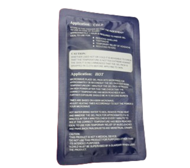 Hot And Cold Gel Pack 250 grams Reusable First Aid Fatigue Relief Pad for Swelling Bruises Surgery (WINGUARD) thumb