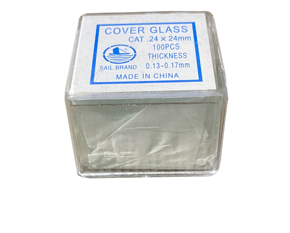 Cover Glass Cover Slip 24 x 24mm 100pcs (Sail) thumb