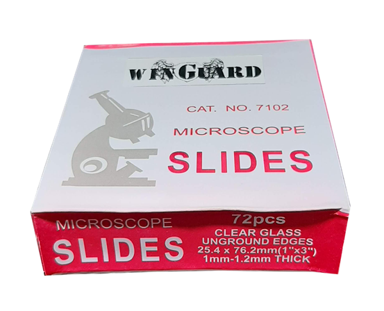 MICROSCOPE SLIDES CAT 7102 (PLAIN FROSTED) 72pcs Slides Per Box Medical Slides (Sail) thumb