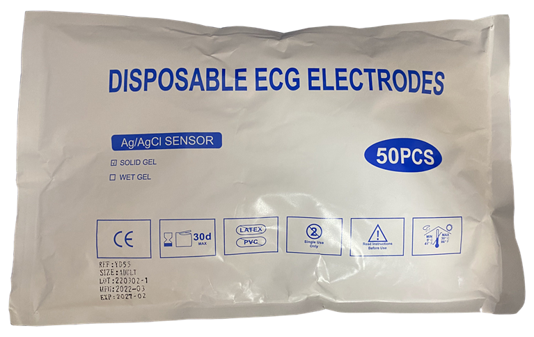 ECG Electrode Pads Adult 50pcs/pck