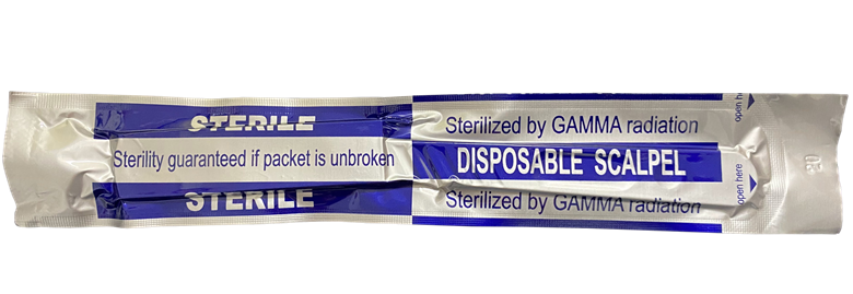 Scalpel Sterile Carbon Steel with Plastic Handle 1pc (Size #: 20) Disposable thumb