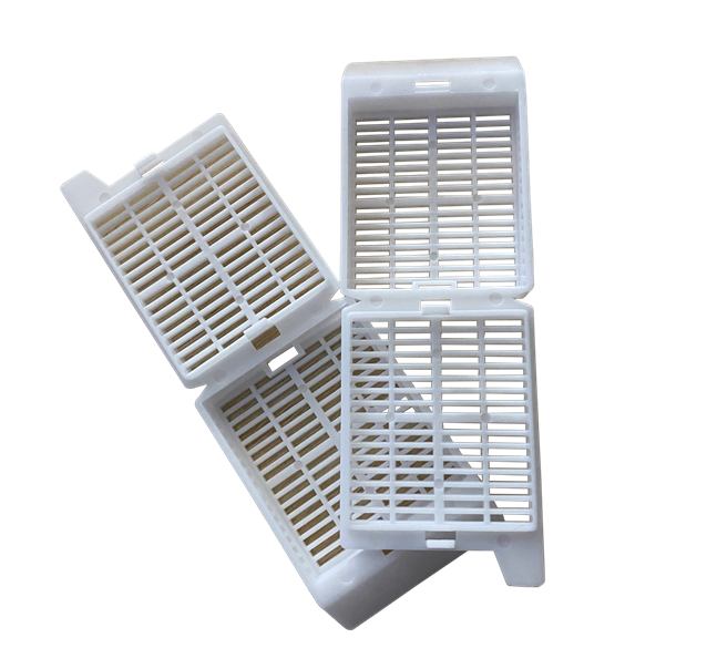 Embedding Cassette Tissue Cartridge Slice Box White Dehydration Box 10PCS POM Material