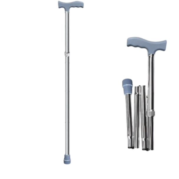 Cane Single Aluminum Adjustable Height for Adult Color Bronze Silver (Winguard) thumb