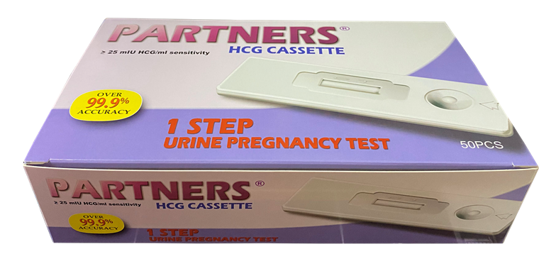 Pregnancy Test Urine PT Kit Original with Cert (HCG Casette) Over 99% Accuracy 100pcs/Box (PARTNERS) thumb