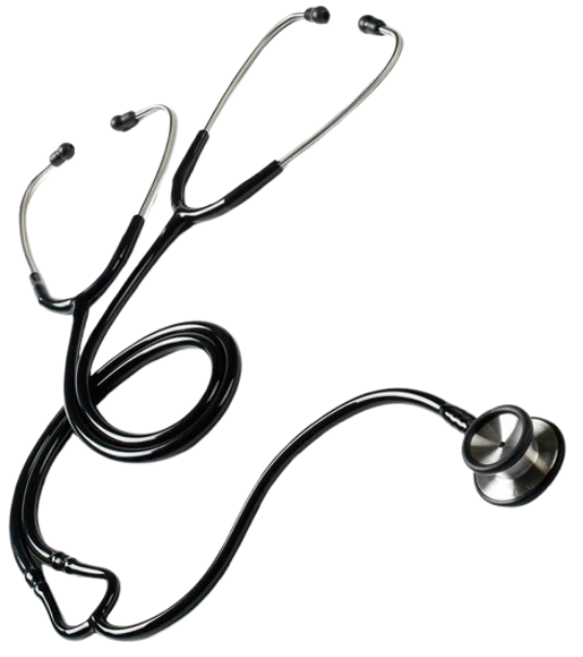 Stethoscope Professional Dual Head  Set Adult Black thumb