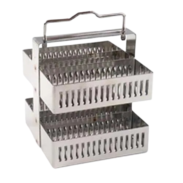 Staining Rack 30 placer of slides Laboratory Stainless Steel with Handle thumb