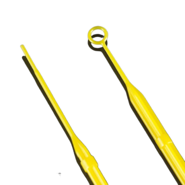 Inoculation Loop Plastic 1+10ul Yellow 10ul Sterile with Needle 100pcs (Winguard)