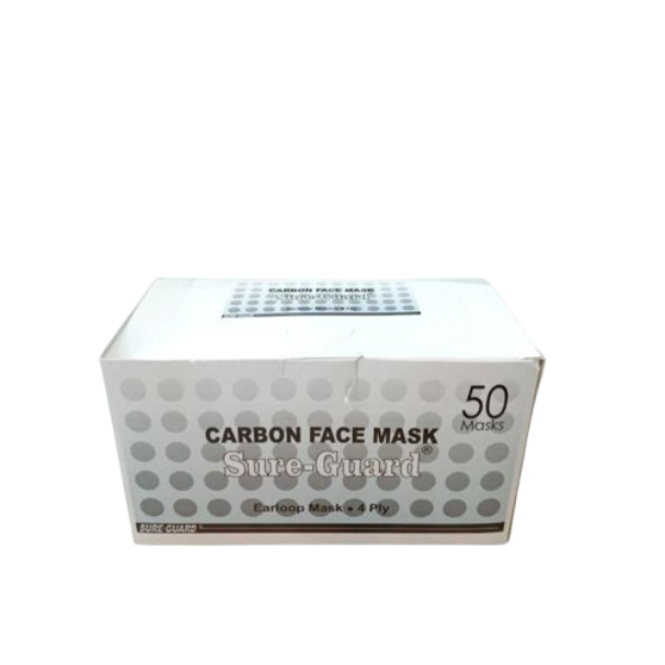 Facemask Carbon (earloop) 50 pcs thumb