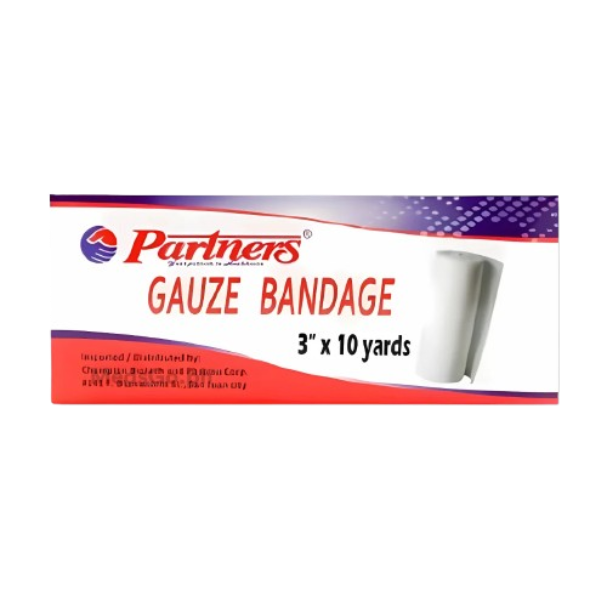 Gauze Bandage 3 x 10 yards per Roll (Partners)