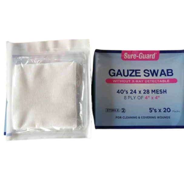 Gauze Swab Sterile 2 x 2 x 8 ply 40's 24x28 Mesh without x-ray