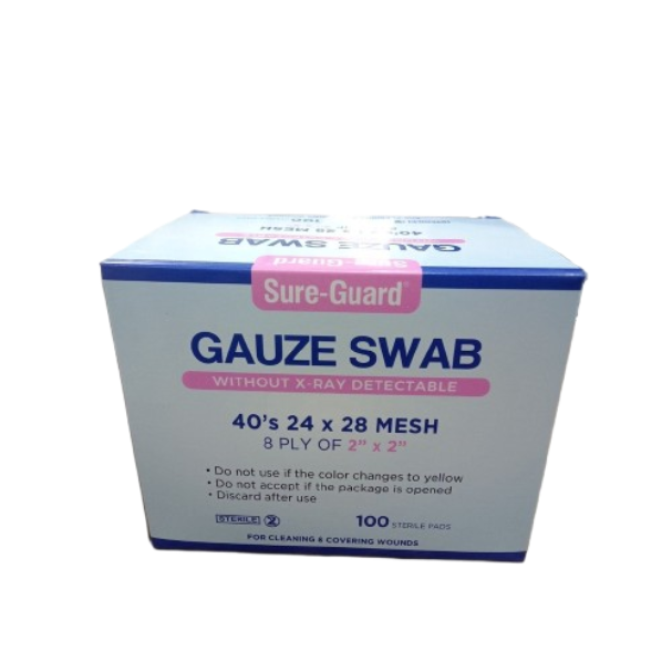 Gauze Swab Sterile 3 x 3 x 8 ply 40's 24x28 Mesh w/out Xray thumb