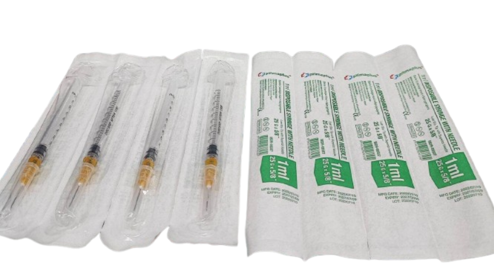 Syringe with Needle 1cc Disposable 1pc (PRIMAPLUS)