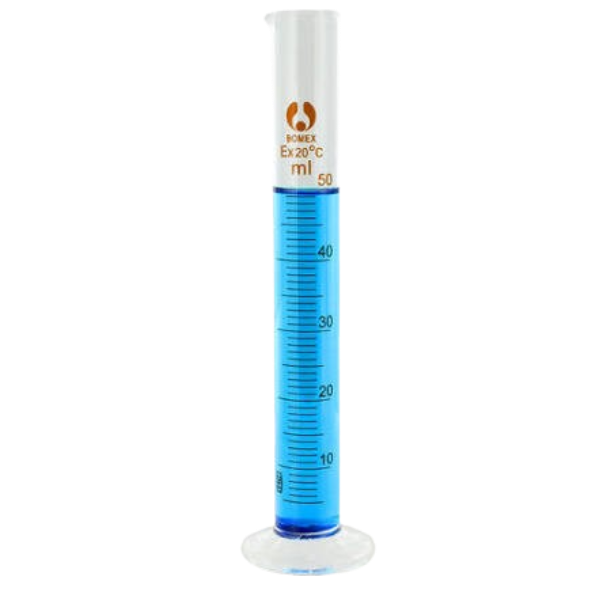 Glass GRADUATED CYLINDER 50ml thumb