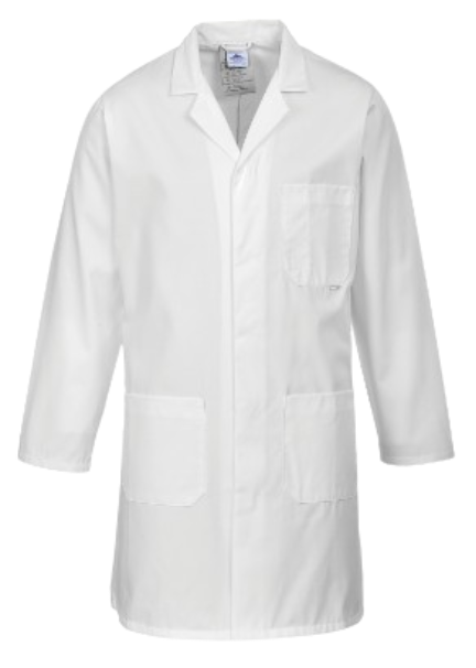 Lab Gown Unisex Lab Coat Long Sleeve  (small)