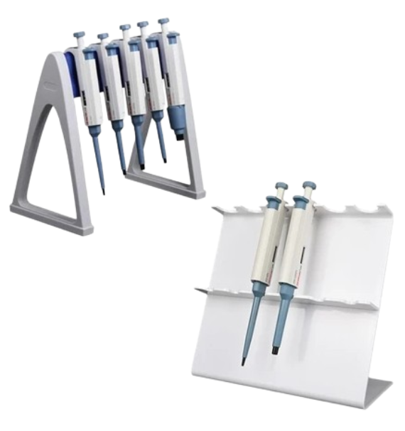 Pipettor Rack Linear Stand 6 position Plastic Base White Linear (Winguard)