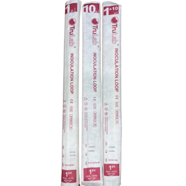Inoculation Loop Plastic 1+10ul Yellow 10ul Sterile with Needle 10pcs (Trulab)