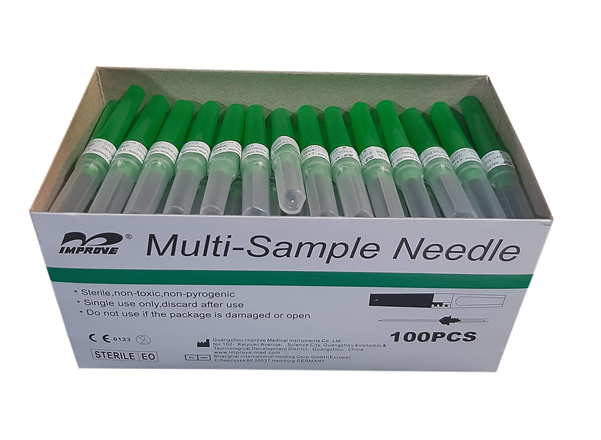 Multi-Sample Needle Improve  (10 PIECES)  G 21 x 1.5 inch thumb