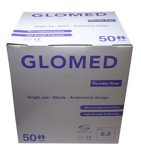 Latex Surgical Gloves 6.5 (50 PAIRS) Sterile Gloves Latex Powder Free