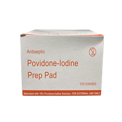 Povidone Iodine Swab / Pads / Wipes (100 Swabs) Surgitech thumb