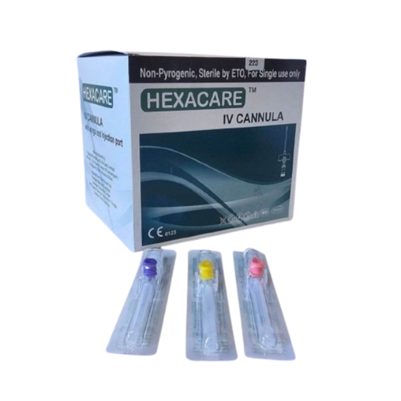 IV Cannula with wings/injection Valve G.24 (Hexacare)