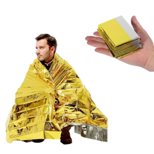 Emergency Blanket Mylar Gold
