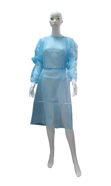 PPE Isolation Gown Non-woven Medical Grade 20 GMS Blue 10 PCS