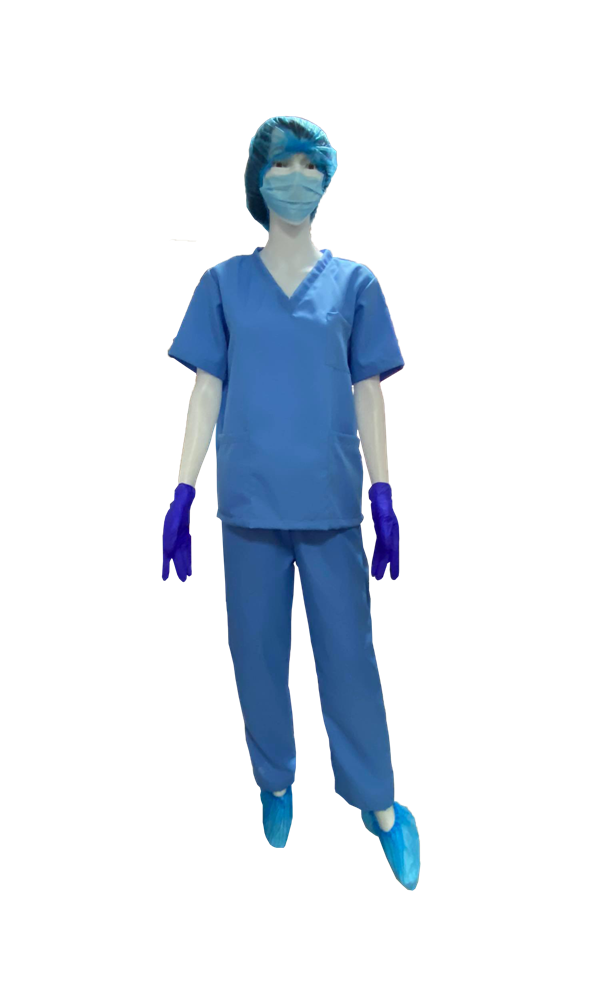 Scrub suit set Medical Uniforms Unisex Blue