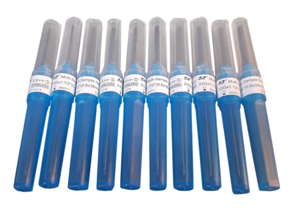Multi-sample Needle Gauge 22 x 1 100pcs (Trulab)