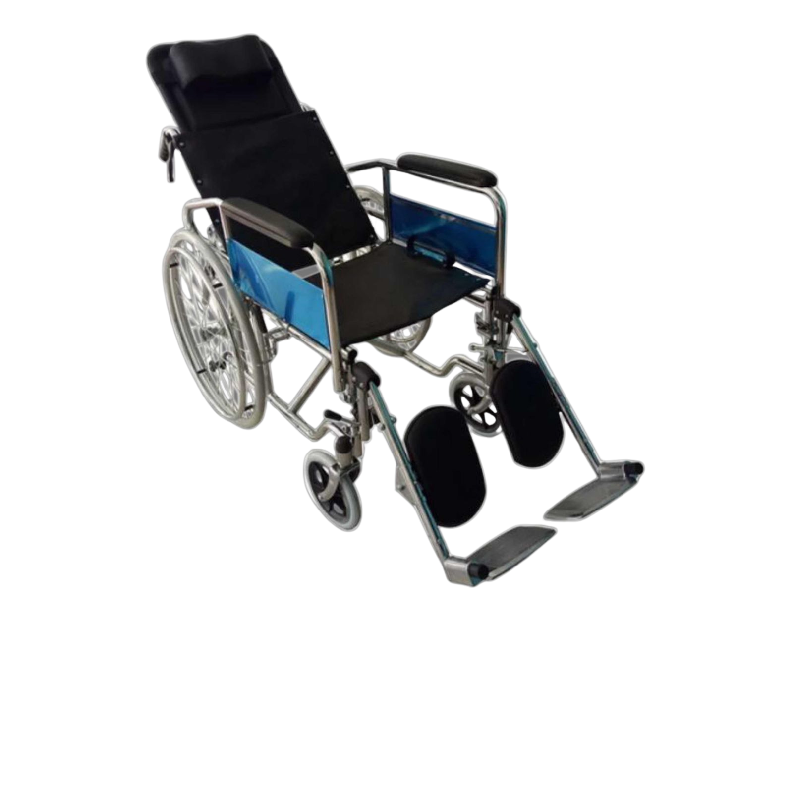 Wheelchair Reclining High Back Wheelchair For Adult With Toilet Adjustable Backrest Folding Lightweight Elderly Trolley (Winguard)