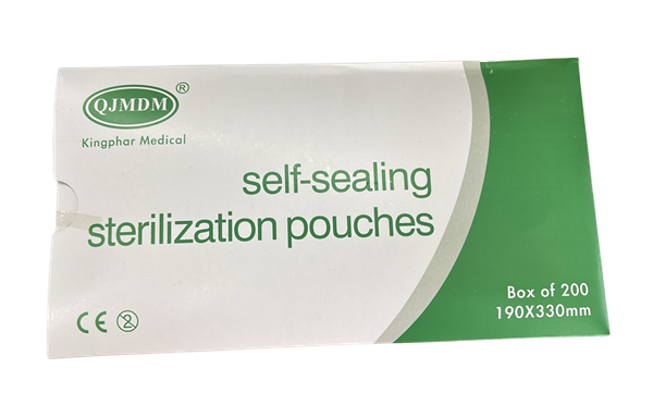 Self Sealing Sterilization Pouches 190x330mm 200/box