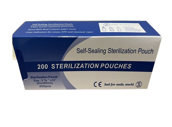 Self-Sealing Sterilizer Pouch (Steripouch) (90mm x 260mm) 3 1/2x10 Medium