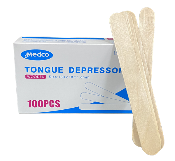 Tongue Depressor Non Sterile 100 Pcs Wooden Stick Hair Removal Spatula
