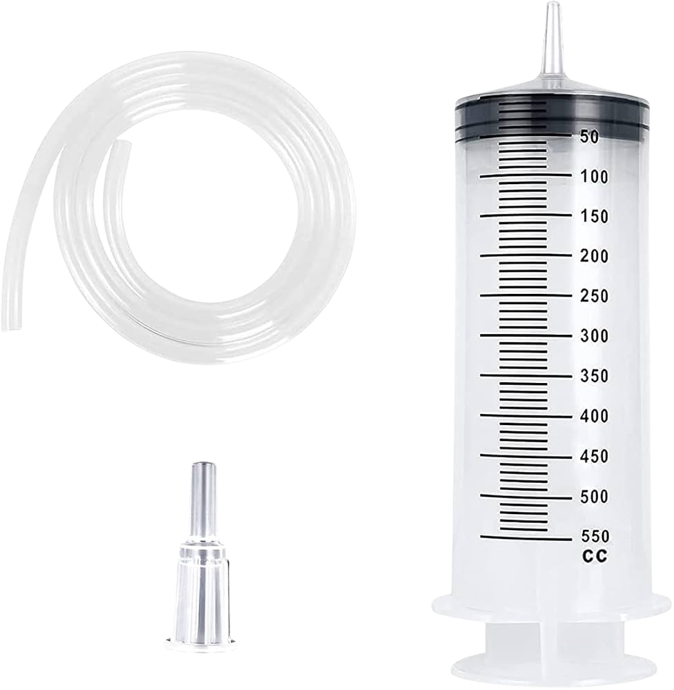Reusable Big Plastic Syringe 550ml