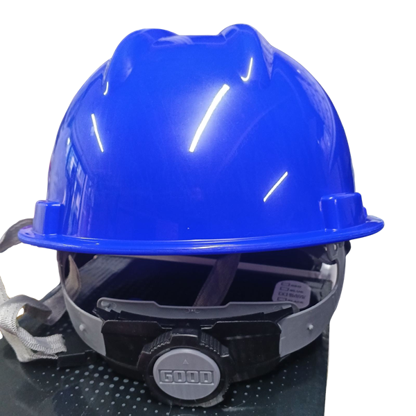 Safety Helmet with straps (blue) thumb