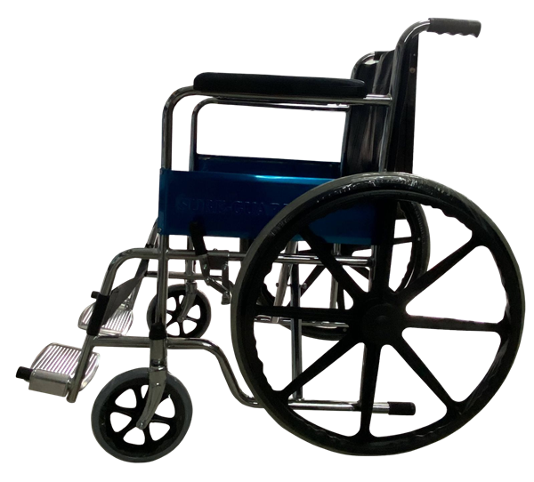 Wheelchair For Adult Portable Folded 24 Inch Lightweight Elderly Large Wheel Chair (magwheel)