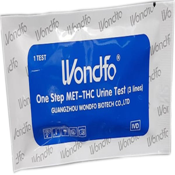 Wondfo Drug Test Kit (1pc) One Step MET-THC Urine Specimen Test kit 3 lines 1kit (Wondfo)