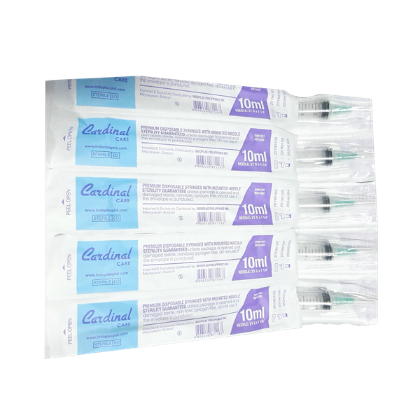 Syringe Sterile Luer Lock Disposable 10 cc/mL 21G 1x1/2 (Cardinal Care)