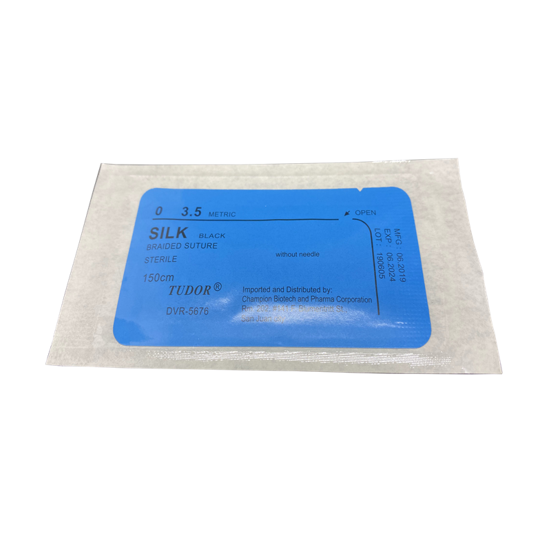 Suture Silk BRAIDED SUTURES - Sutures Silk 0 w/o needle (Tudor) thumb