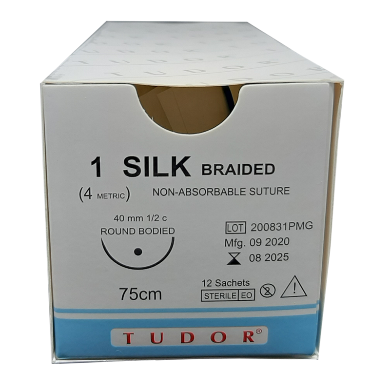 Suture Silk Round 1 12pcs (Tudor)